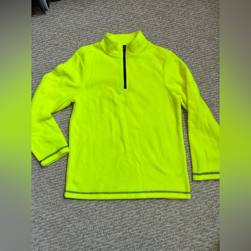 New Youth 1/4 zip Fleece pull over sweater size L 10/12